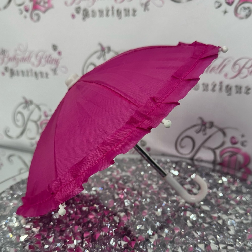 Mini phone umbrella sun outdoor no glare screen Pink Miniature Umbrella